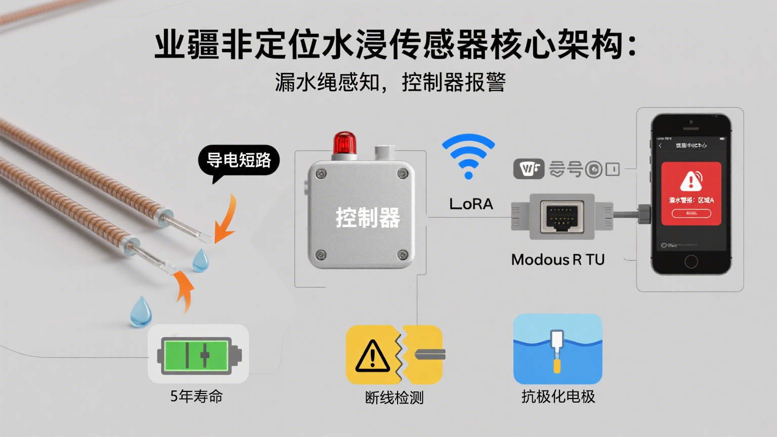 快速感知，全域守護：業疆智能非定位水浸傳感器